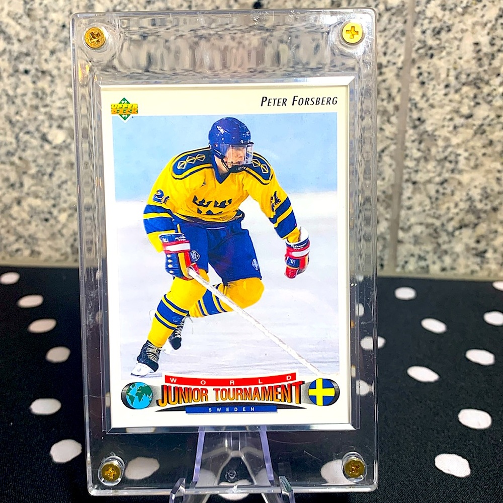 Peter Forsberg Rookie Card Philadelphia Flyers Colorado Avalanche Hockey HOF